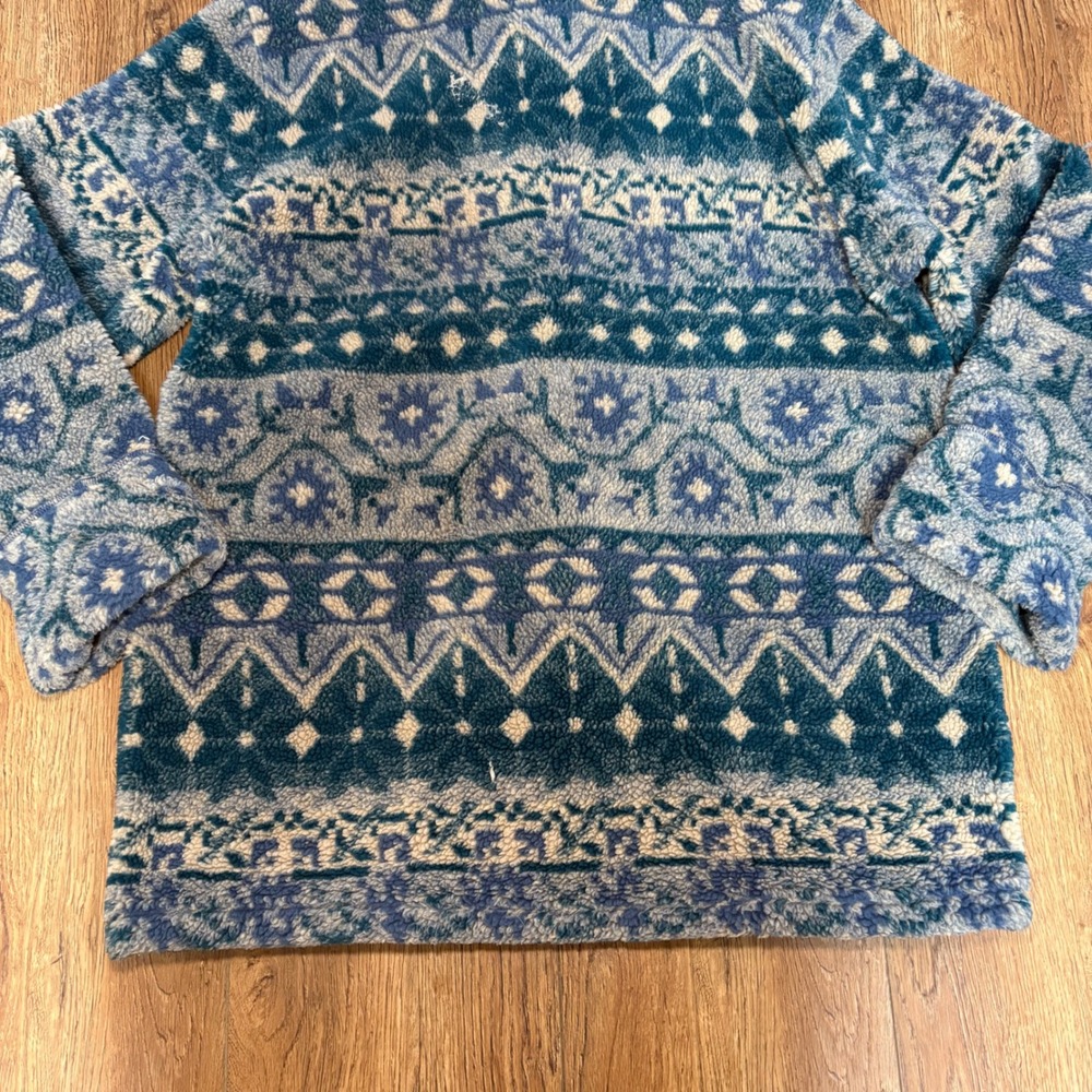 Woolrich Deep Pile Fleece Hooded Jacket Women's L USA VTG hiking cozy gorpcore - Picture 9 of 9